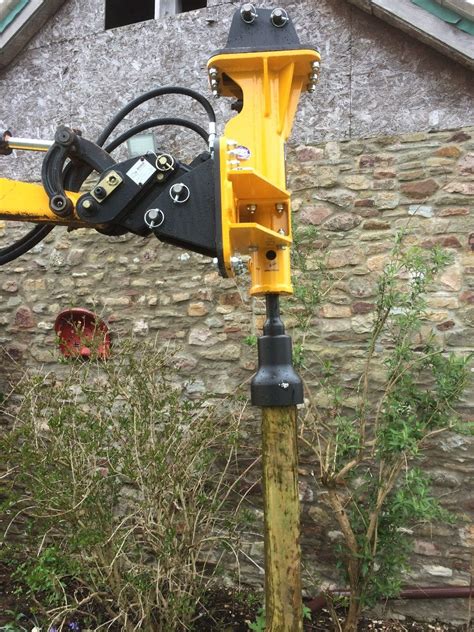 post knocker for mini digger for sale|digger mounted post knocker.